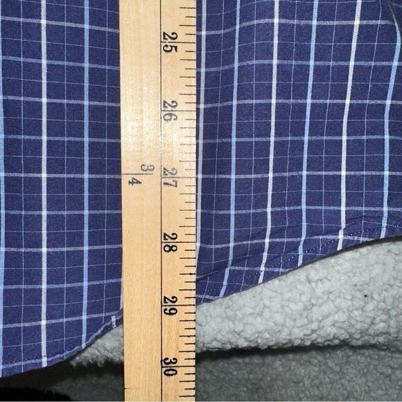 Polo by Ralph Lauren Shirt Westerton Mens Large Blue Plaid Vintage Button Up Off - Picture 7 of 8